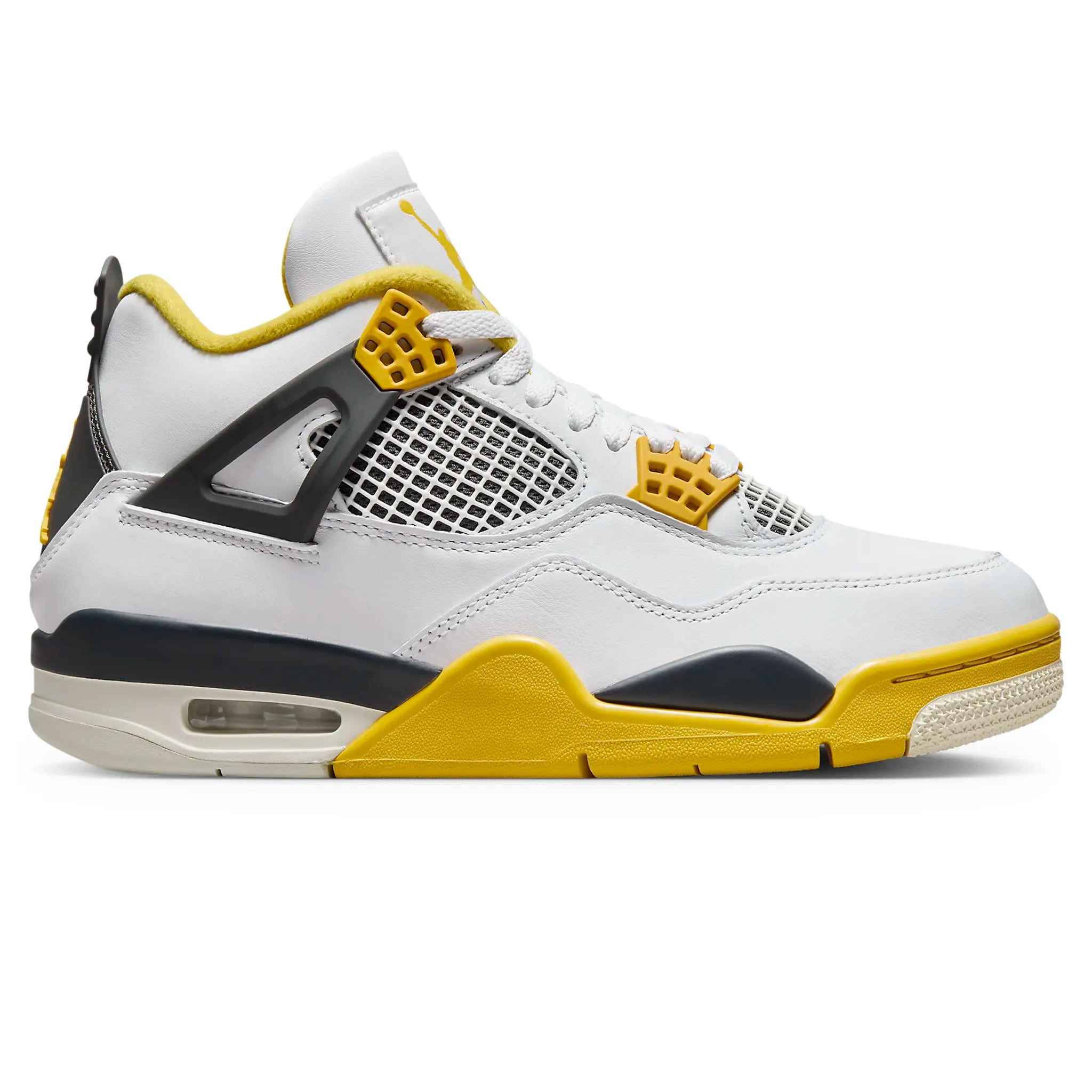 Side view of Air Jordan 4 Retro Vivid Sulfur (W) AQ9129-101